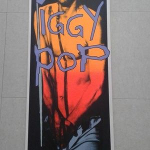 SIGNED IGGY POP SCREEN PRINTED POSTER